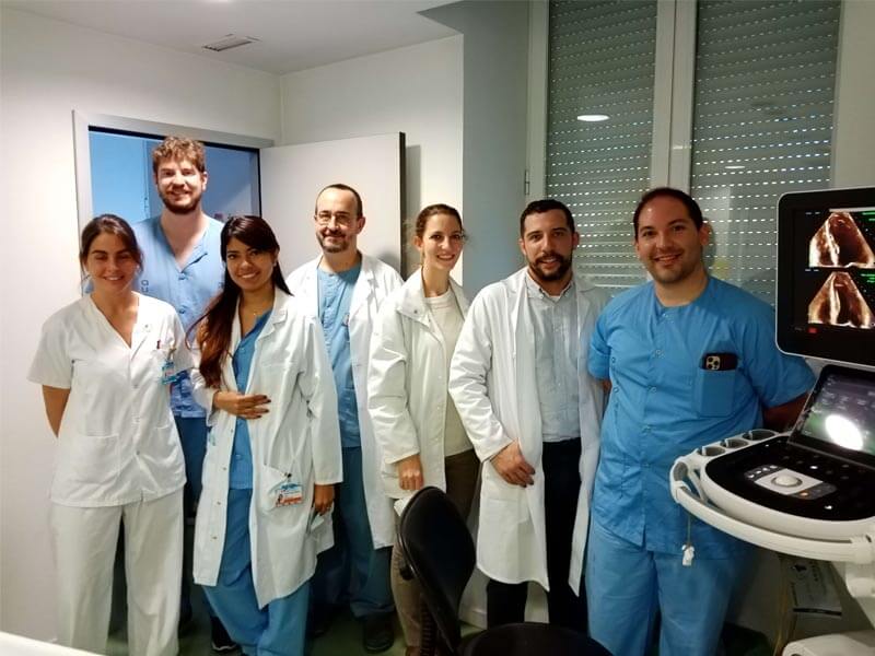 Profesores y alumnos del taller de ecocardiografía transesofágica 3D
