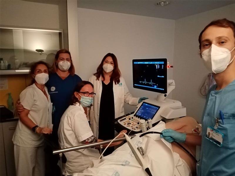 Profesores y alumnos del taller de ecocardiografía transesofágica 3D